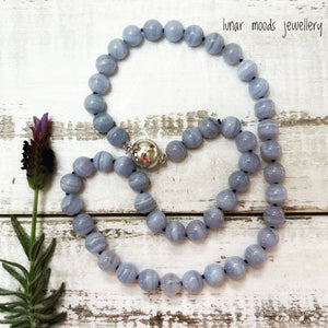 Blue Lace Agate Necklace