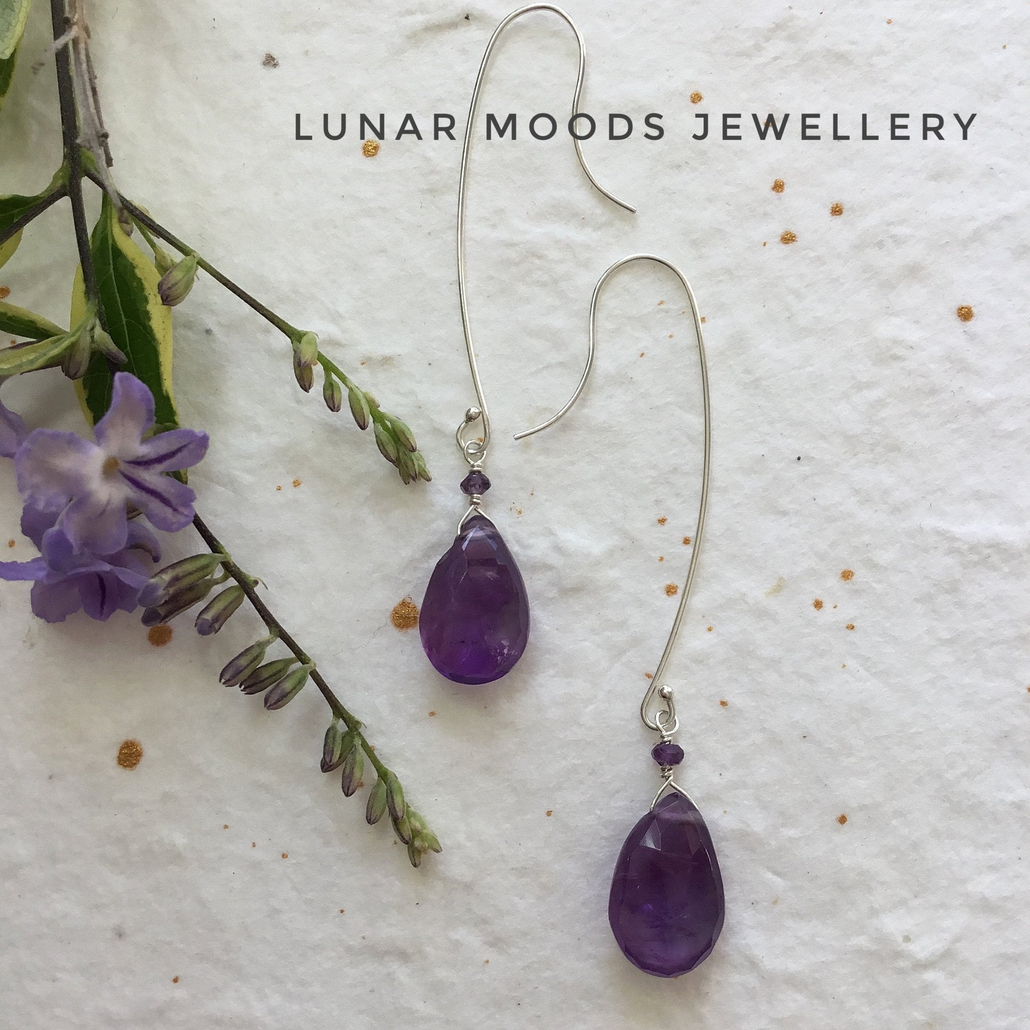 Amethyst Sterling Silver Earrings