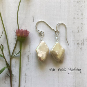 Biwa Pearl Earrings