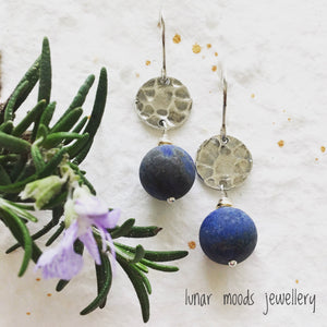 Lapis Lazuli & Sterling Silver Earrings