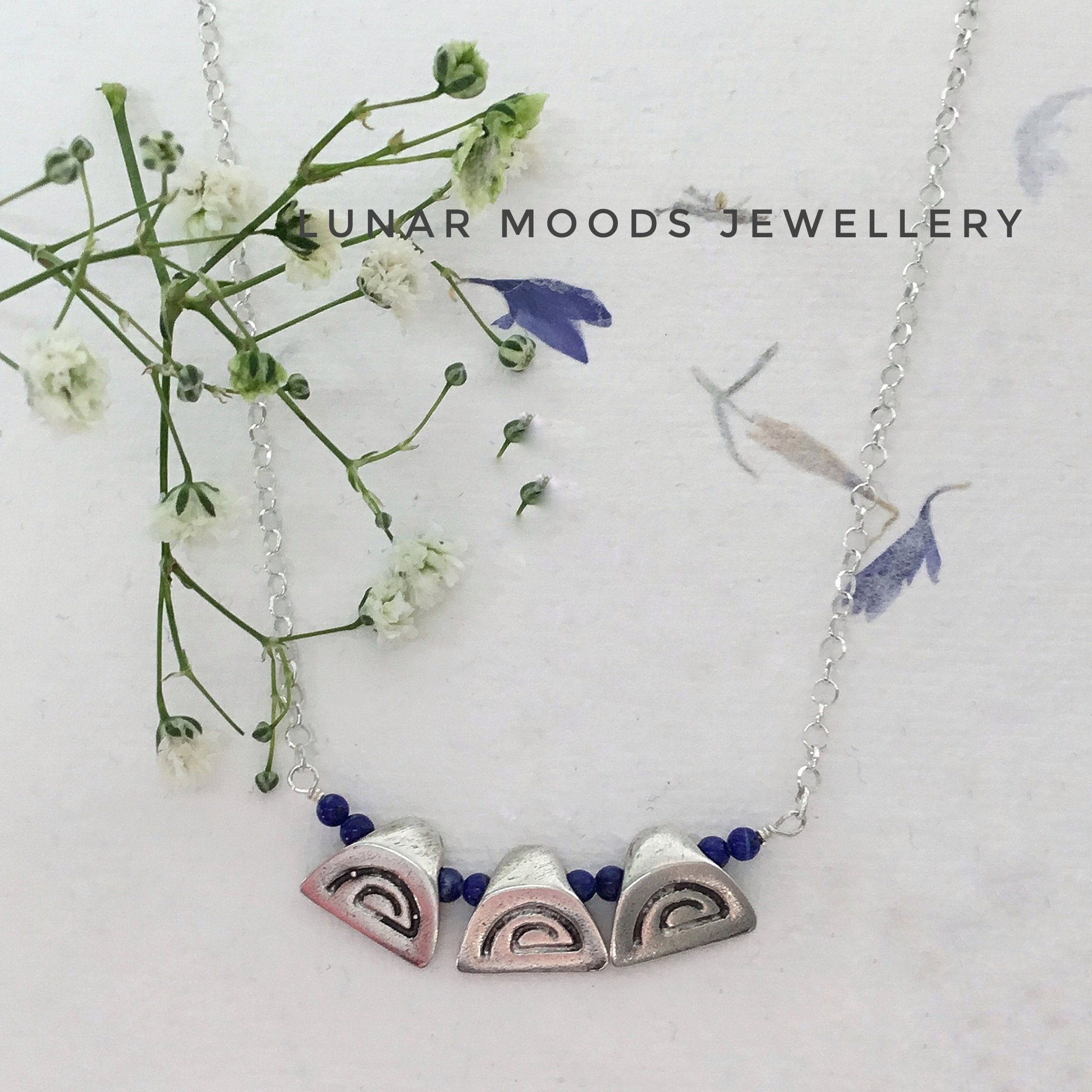 Lapis Lazuli & Sterling Silver Necklace