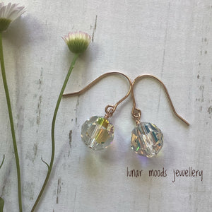 Swarovski Element Crystal Earrings on Rose Gold Filled